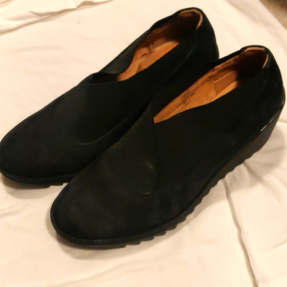 New!Comfortiva Women's Wedge Black Suede CottagecoreChic Chunky Ankle Boots Y2K